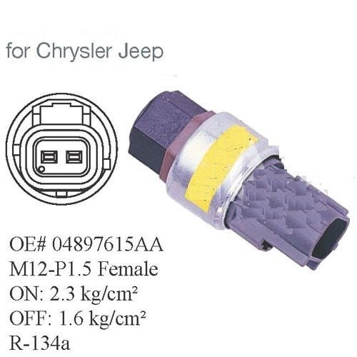 #12434W حساس برشر سوتش جيب شروكي / PRESSURE SWITCH JEEP CHEROKEE  CHRYSLER