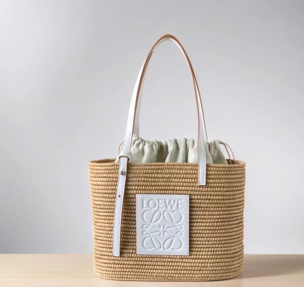 Loewe Small Beach Bag LOEWE Mini Puzzle Fold Tote Bag Black