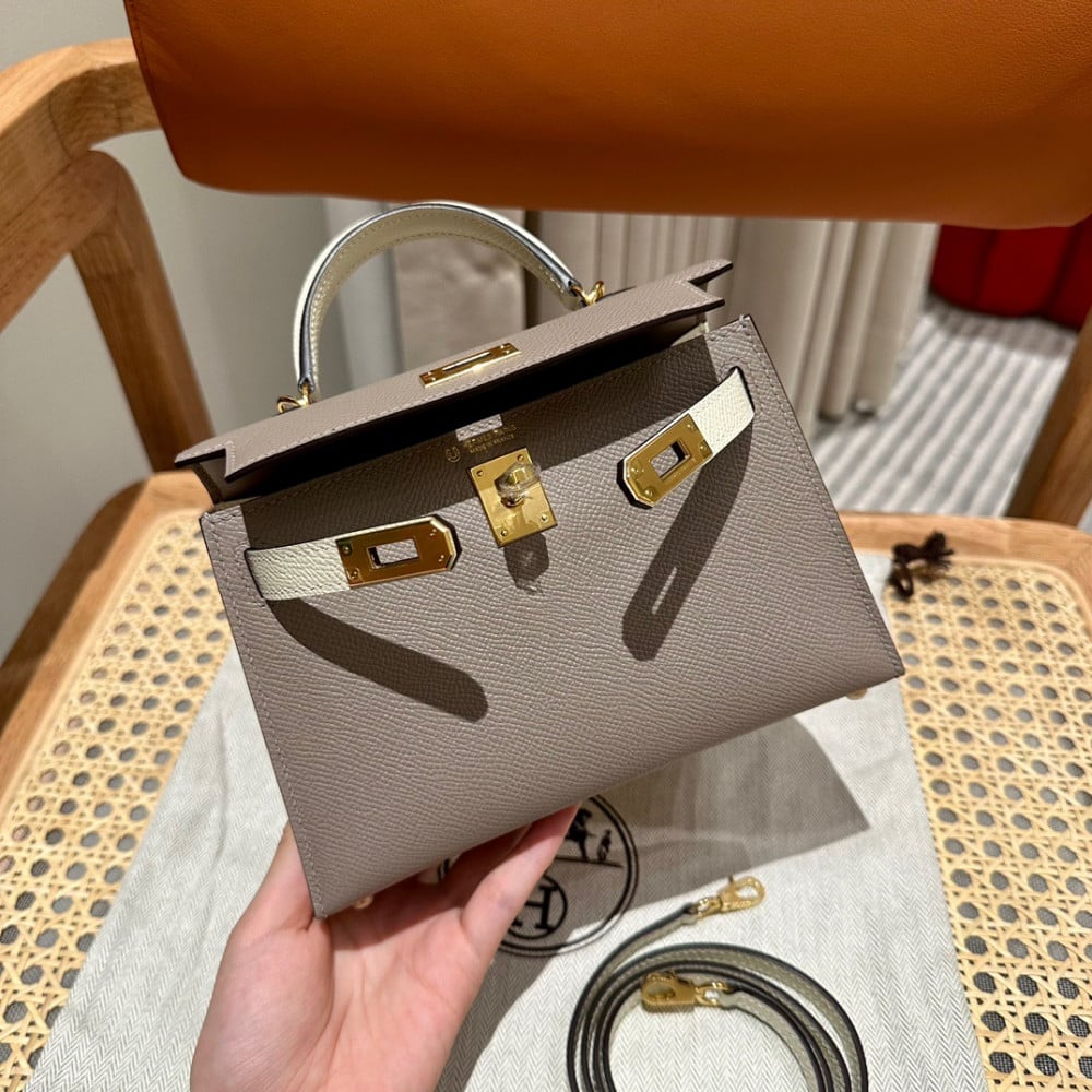 Gold Hardware Hermes Kelly 19 Hermès Kelly II Sellier Mini Vert