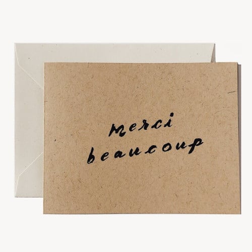 بطاقة تهنئة Merci Beaucoup