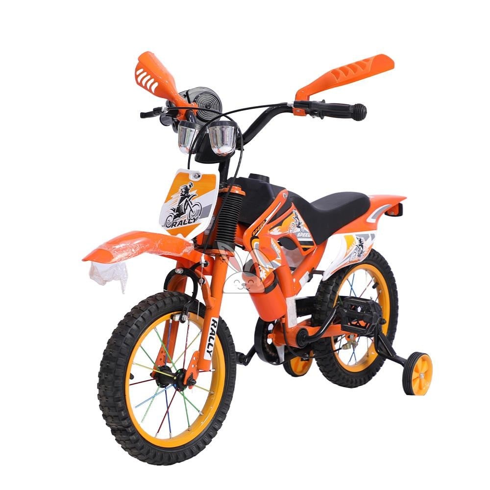 دراجة جبلية للاطفال باللونين الاسود والبرتقالي Black and orange children's mountain bike