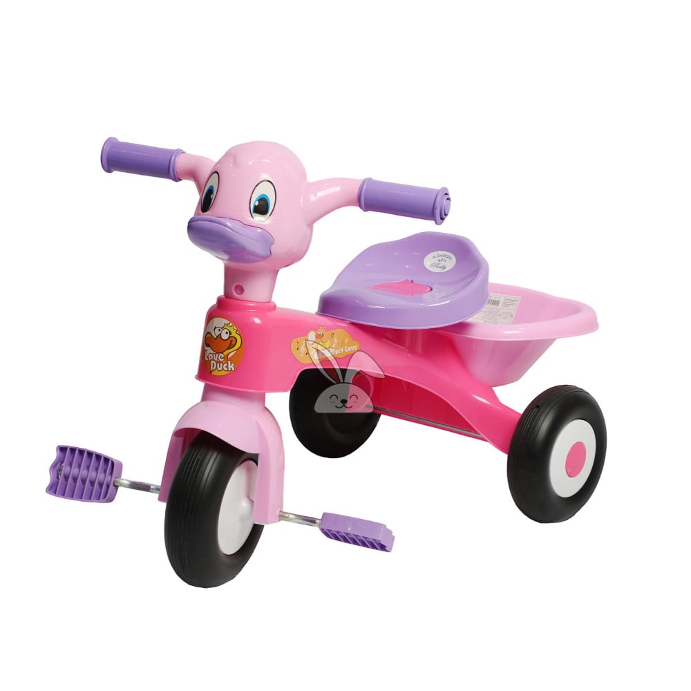 دراجة اطفال باللونين الوردي والموف Pink and purple children's car