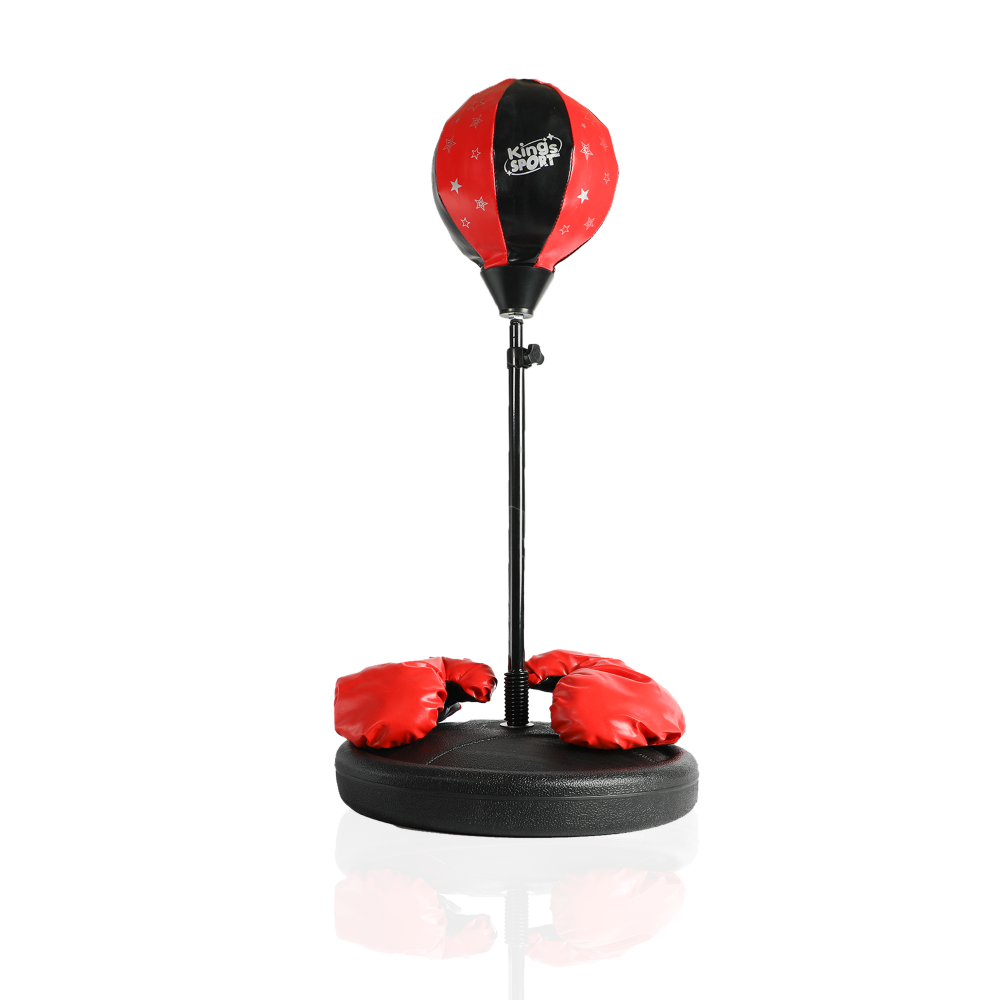 طقم كرة ملاكمة مع قفازات كبير | Boxing Punching Ball Set With Gloves