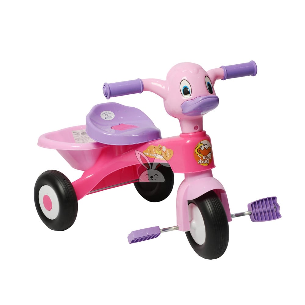دراجة اطفال باللونين الوردي والموف Pink and purple children's car