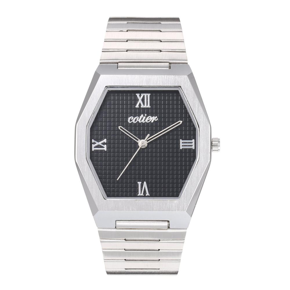 ساعة رجالية ستيل باللون الفضي