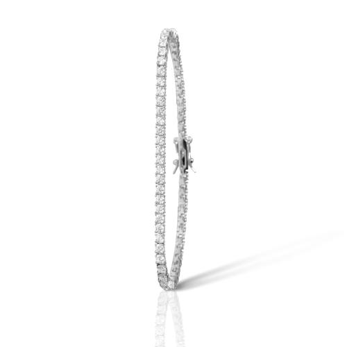اسوارة تنس دائرية زركون فضي مقاس 1.5mm