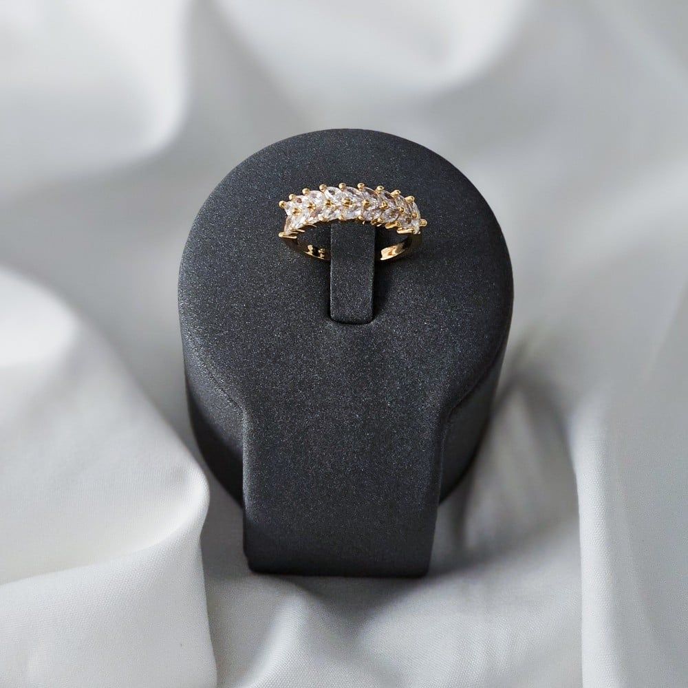 خاتم زركون ذهبي