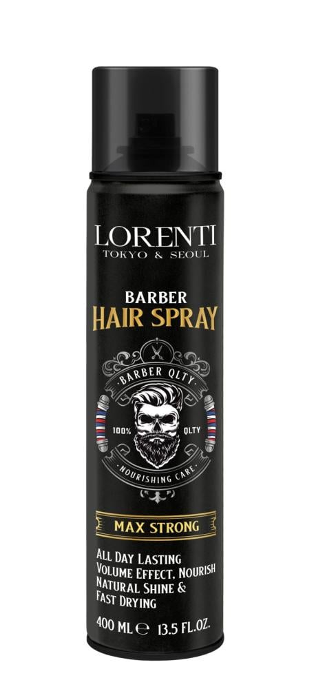 بخاخ مثبت شعر فوليوم بابر اند ماكس سترونج من لورنتي  – LORENTI hair spray volume & strong 400ml