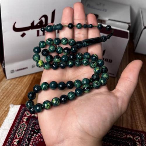 سبحة بكلايت اخضر مخلوط تمليكة