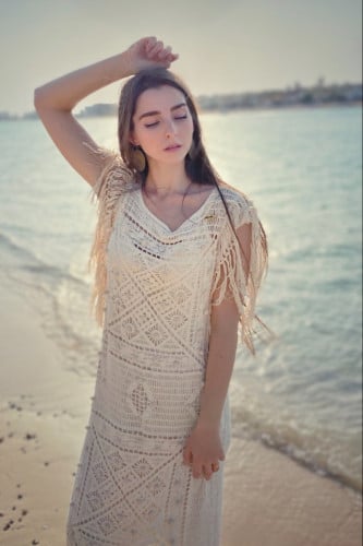 فستان كروشيه