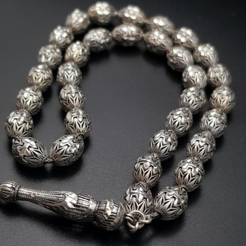 سبحة فضة عيار 925