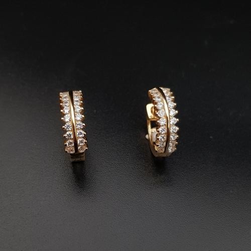 حلق زركون سوبر فضة عيار 925