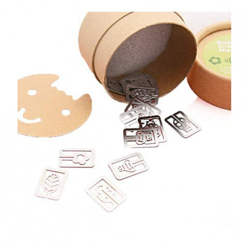 علامات معدنية مشابك مرجعية20 قطعة