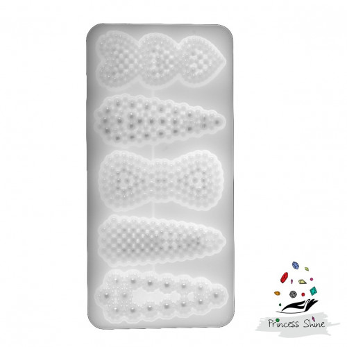 437 - قالب سيليكون مشابك شعر رقم 008