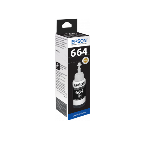 EPSON T6641 Black Ink Bottle 70 ml for L100/L200