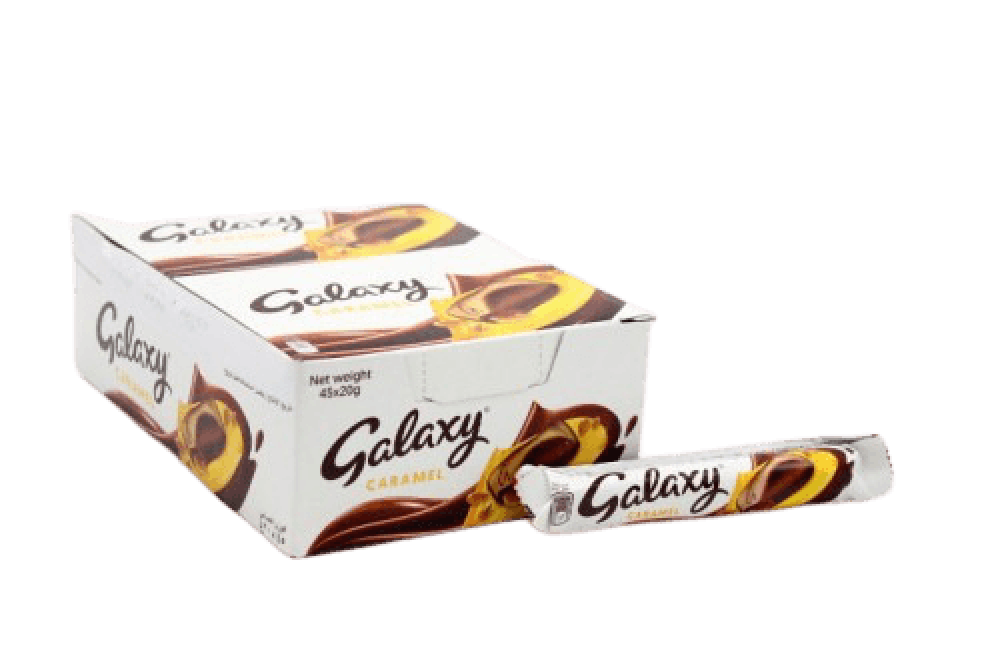 Galaxy caramel chocolate 45×20g carton - اسواق المحسن