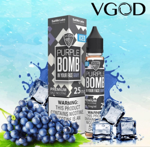 نكهة في قود- بربل بومب - عنب ايس- سولت - VGOD PURPLE BOMB Salt
