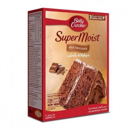 Soft chocolate cake mix with milk Betty Quaker