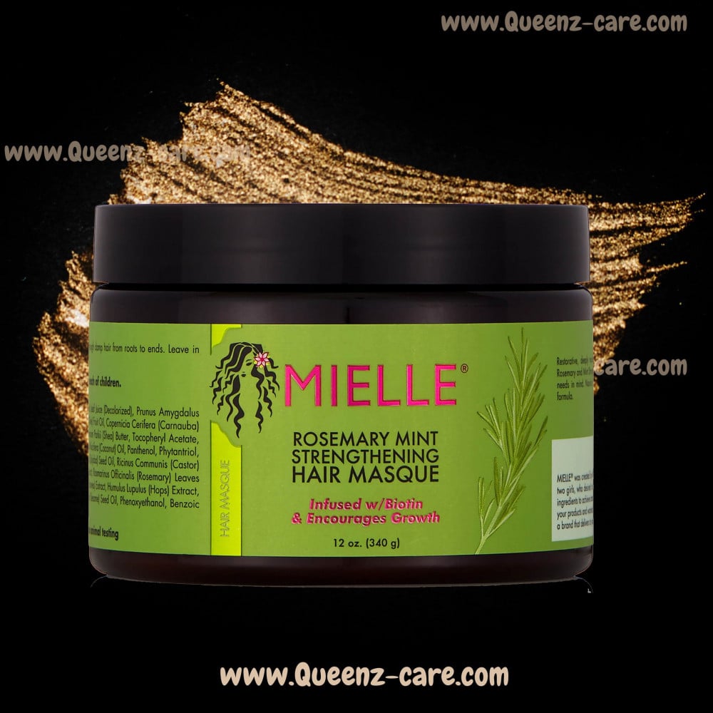 Mielle Hair Masque, Rosemary Mint, Strengthening - 12 oz