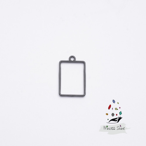 161 - تعليقة شكل مستطيل صغير لون اسود