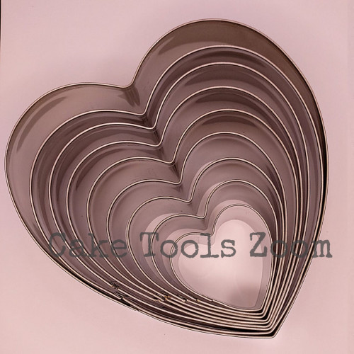 مجموعة قطاعات قلوب 4_12 سم