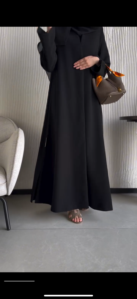 عبايه لتين +طرحه+ نقاب