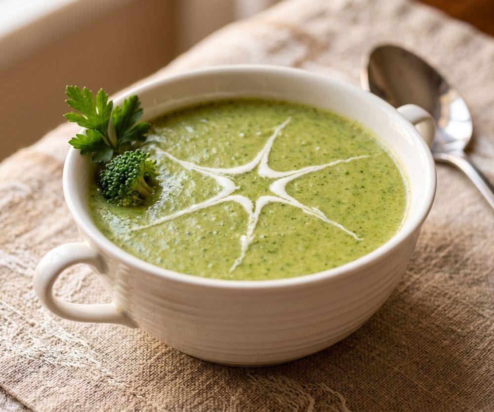 طريقة عمل شوربة البروكلي بالكريمة