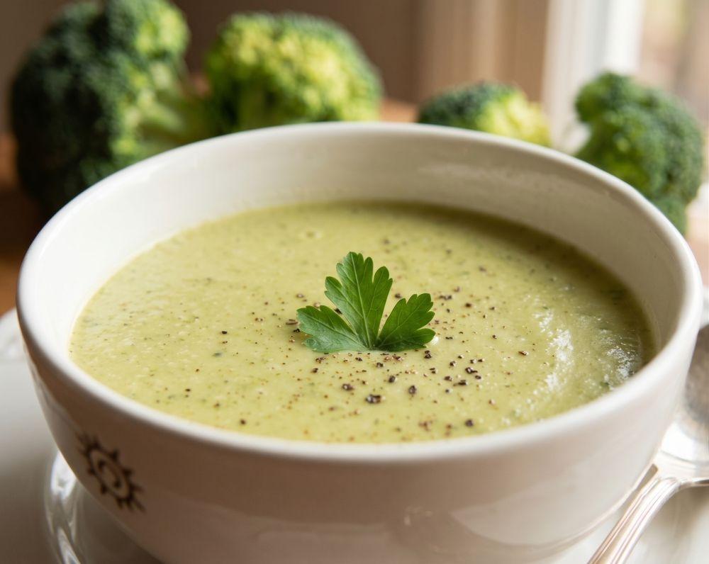 طريقة عمل شوربة البروكلي بالكريمة خطوة بخطوة