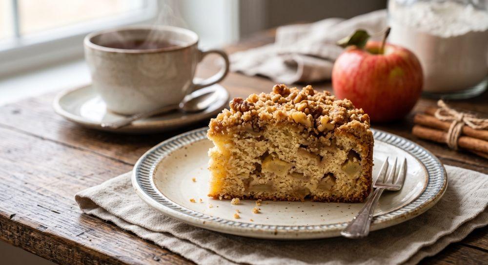 أطيب طريقة لعمل كيكة الفتات بالتفاح (Apple Crumb Cake)