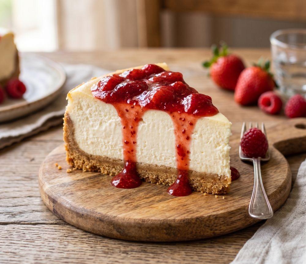 طريقة عمل تشيز كيك نيويورك الأصلي بخطوات سهلة ومضمونة