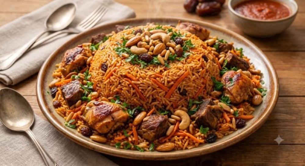 طريقة عمل الأرز البخاري الأصلي بالدجاج أو اللحم
