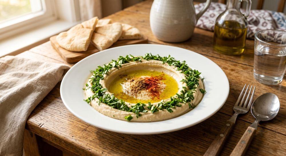 طريقة عمل الحمص بالطحينة الأصلي في المنزل