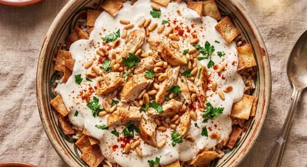 طريقة عمل فتة الدجاج بالأرز خطوة بخطوة (وصفة شهية ومضمونة)
