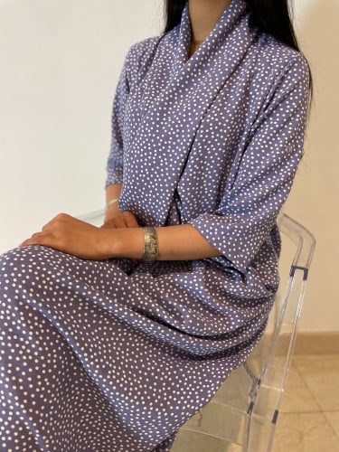 ثويب لف منقط بألوان رايقة وخامتنا الباردة