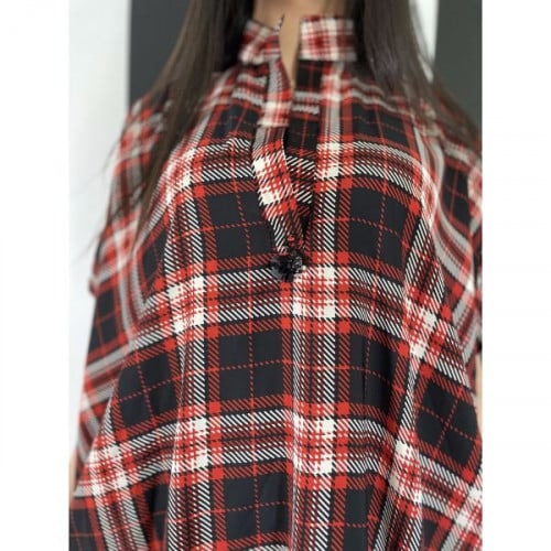 ثويب كاروهات يومي بألوان راقية واضافة بجعة وش ملحها