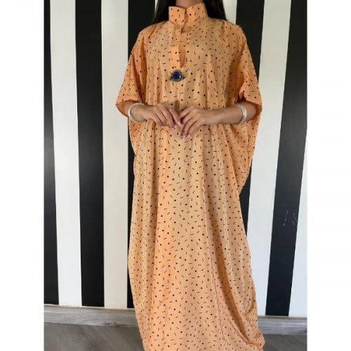 ثويب يومي بألوان ناعمة واضافة من اختيارك عين او فراشة