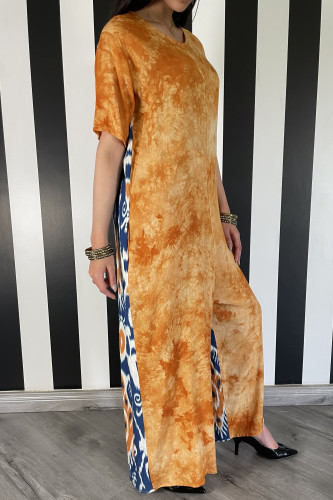 ثويب جمبسوت بجيوب مخفية ومزيج لوني جميل و الأهم  الخامة مثل النسمة