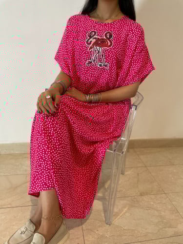 ثويب الفلامينغو خفيف لطيف بارد ومناسب لكل وقت بإضافة مميزة