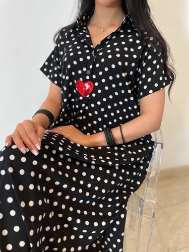 فسيتين القليب الأحمر ناعم انيق رقيق بارد مريح