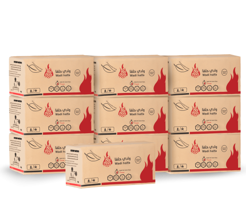 مجموعة الوسم 10 كراتين فحم سداسي 10 كيلو