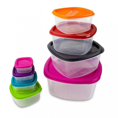 طقم علب بلاستيك  8 قطع