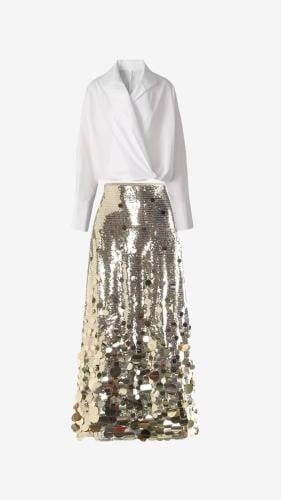 sequined skirt