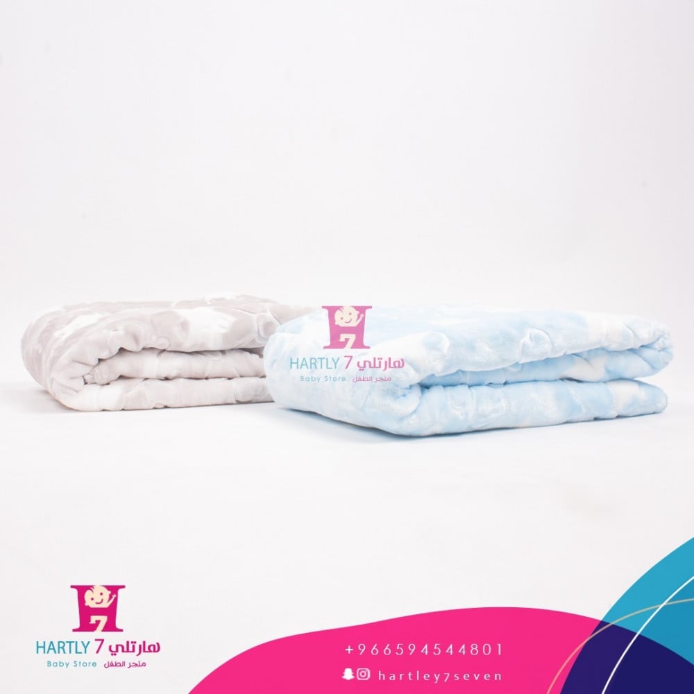 بطانية ناعمة للرضع بارزة الملمس