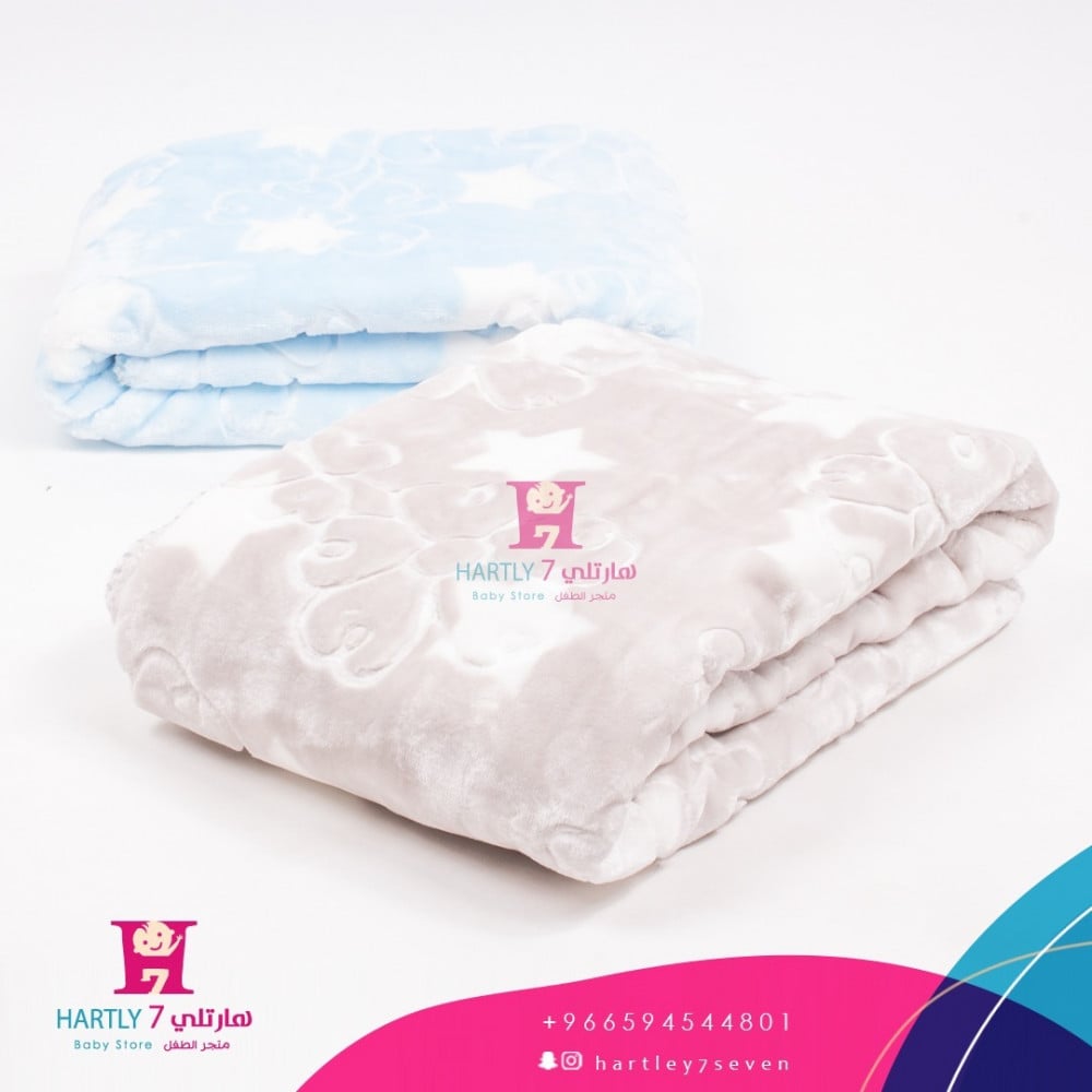 بطانية ناعمة للرضع بارزة الملمس