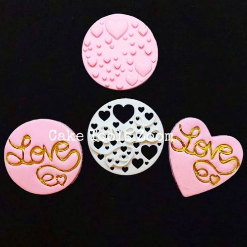 ختم كلمة لوف و قلوب نافرة