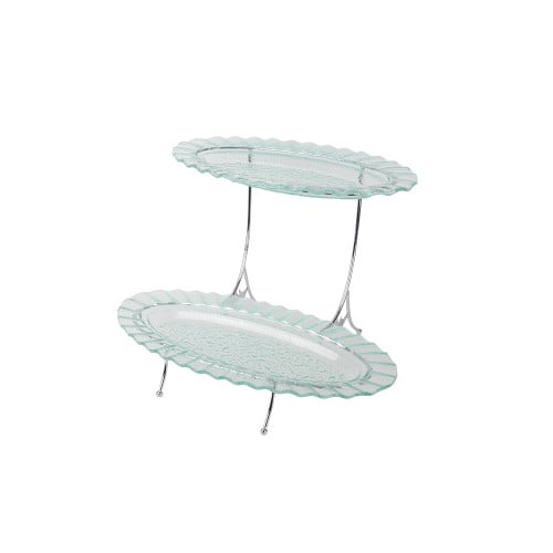 استاند زجاجي 2 دور 60*28 / 50*28 سم