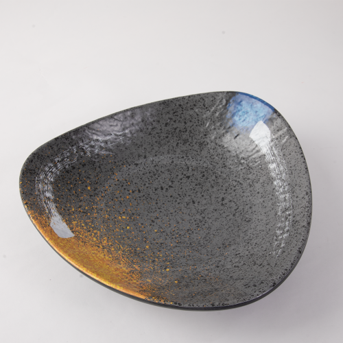 صحن تقديم ميلامين ملون بيضاوي