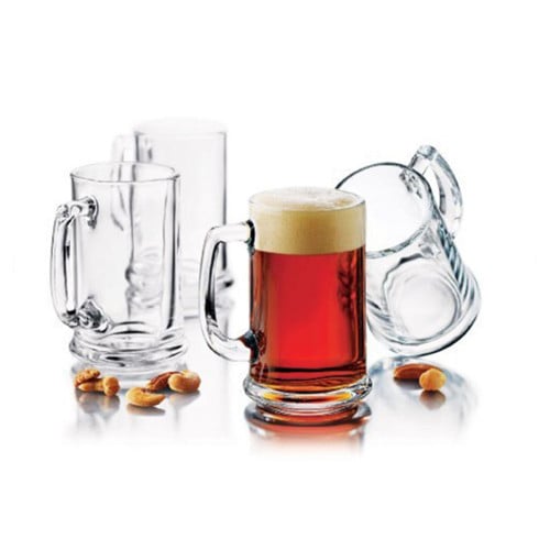 Beer Mug Glass 444ml 6 pcs