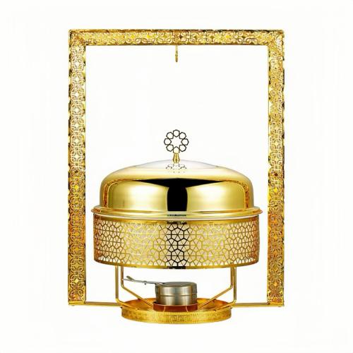 سخان بوفية غطاء تعليق زخرفة ذهبي