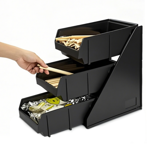 حامل صندوق بلاستك 3 خانة